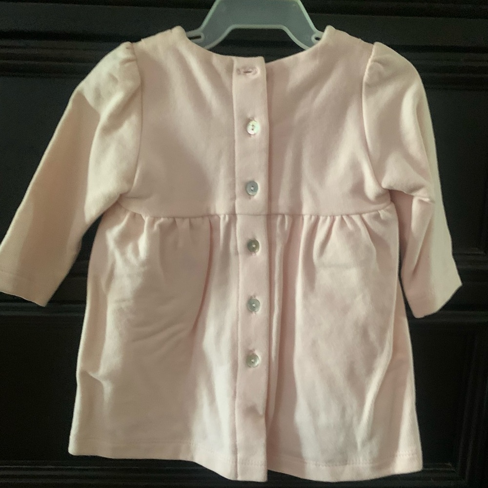 Charming Pink Ruffled Kids Dress - Picture 2 of 4